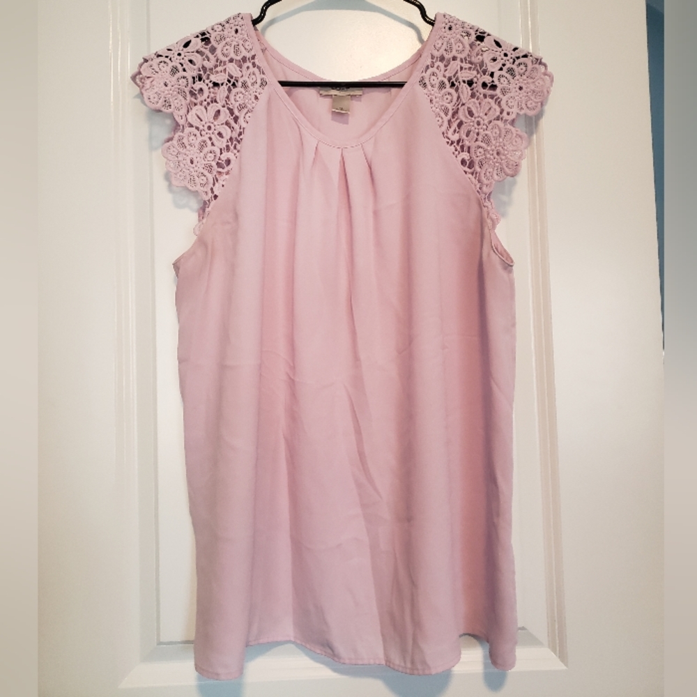 Silky pink top